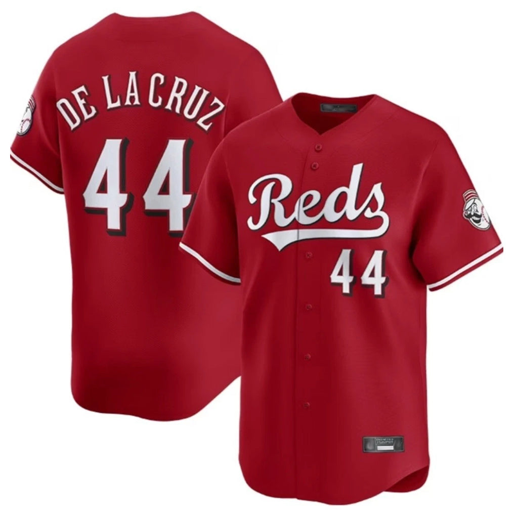 Cincinnati Reds #44 Elly De La Cruz Player Red HeidiMiller Home Limited Stitched Jerseys