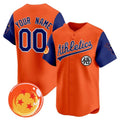 Custom Oakland Athletics x Dragon Ball Royal Orange HeidiMiller Vapor Premier Limited Jersey - All Stitched