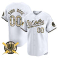 Custom Baltimore Orioles Armed Forces Day Vapor Premier Limited Jersey ¨C White HeidiMiller