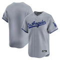 Los Angeles Dodgers Blank Player Gray HeidiMiller Limited Game Stitched Jerseys