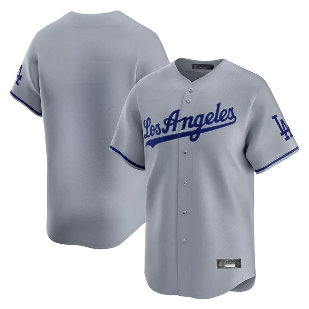 Los Angeles Dodgers Blank Player Gray HeidiMiller Limited Game Stitched Jerseys