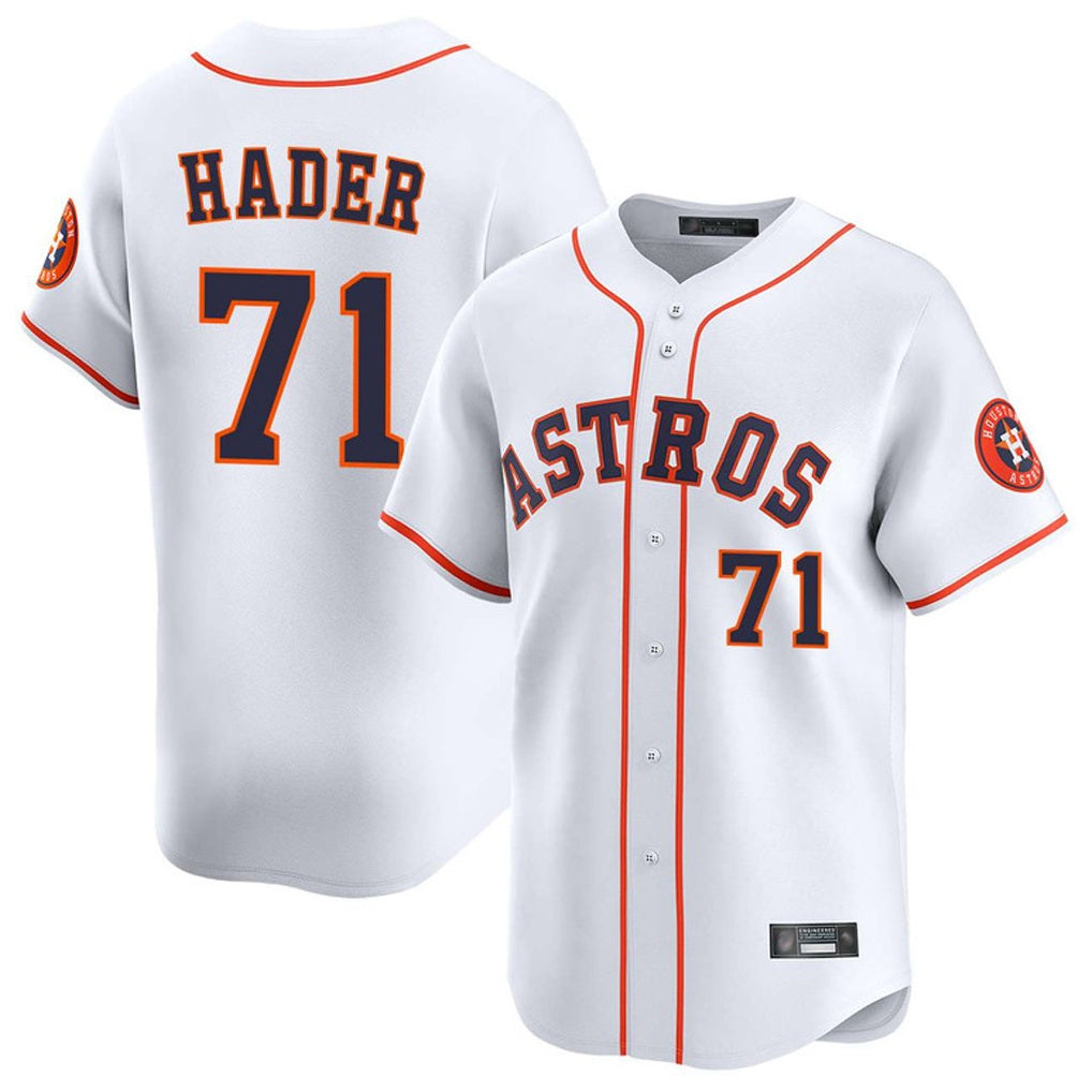 Houston Astros #71 Josh Hader Player White HeidiMiller Home Limited Stitched Jerseys