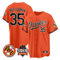 Baltimore Orioles #35 Adley Rutschman Player Orange HeidiMiller 30th Anniversary of 2131 Home Game Stitched Jerseys