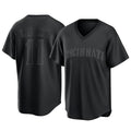 Cincinnati Reds #11 Barry Larkin Player Black HeidiMiller T-shirt Game Home Stitched Jerseys