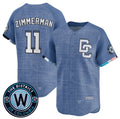 Washington Nationals #11 Ryan Zimmerman Blue HeidiMiller 2025 City Connect Limited Stitched Jersey