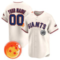 Custom San Francisco Giants x Dragon Ball Cream HeidiMiller Vapor Premier Limited Jersey - All Stitched