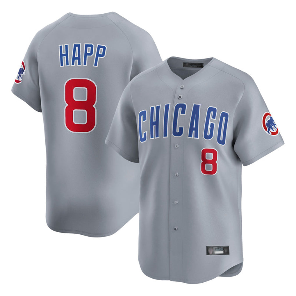 Chicago Cubs #8 Ian Happ Player Gray HeidiMiller Road Limited Home Stitched Jerseys