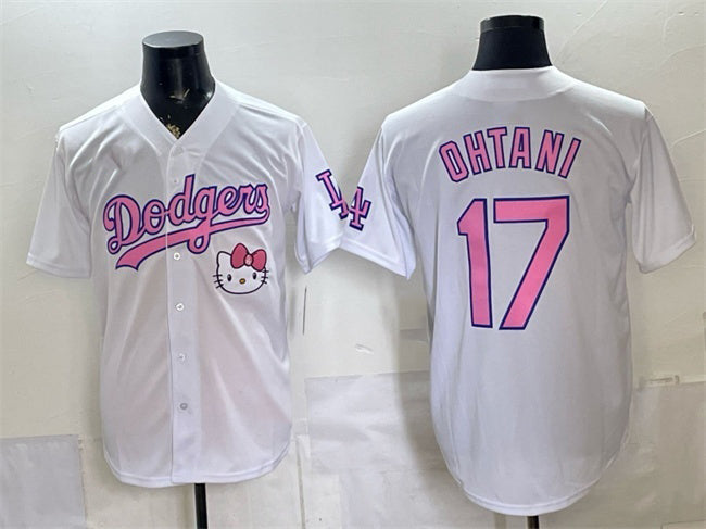 Los Angeles Dodgers #17 Shohei Ohtani White HeidiMiller 2025 Hello Kitty Vapor Limited Stitched Jersey