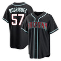 Arizona Diamondbacks #57 Eduardo Rodriguez Player Black HeidiMiller Home Game Stitched Jerseys