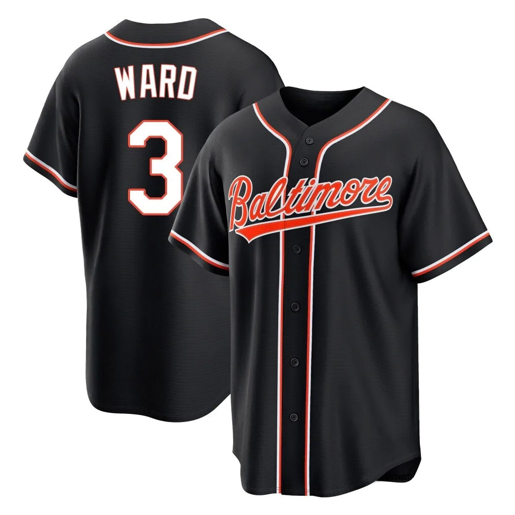 Baltimore Orioles #3 Taylor Ward Player Black HeidiMiller Out Home Game Stitched Jerseys