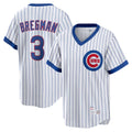 Chicago Cubs #3 Alex Bregman Player White HeidiMiller T-shirt Cooperstown Collection Limited Stitched Jerseys