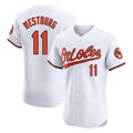 Baltimore Orioles #11 Jordan Westburg Player White HeidiMiller Limited Elite Home Game Stitched Jerseys