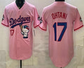Los Angeles Dodgers #17 Shohei Ohtani Pink HeidiMiller Hello Kitty 2025 World Series Champions Limited Jersey
