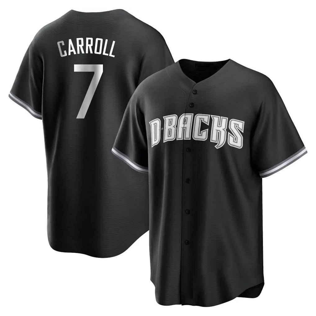 Arizona Diamondbacks #7 Corbin Carroll Player Black HeidiMiller Game Home Stitched Jerseys