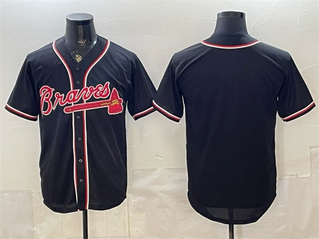 Atlanta Braves Blank 2026 Fashion Replica Black HeidiMiller Out Stitched Jersey