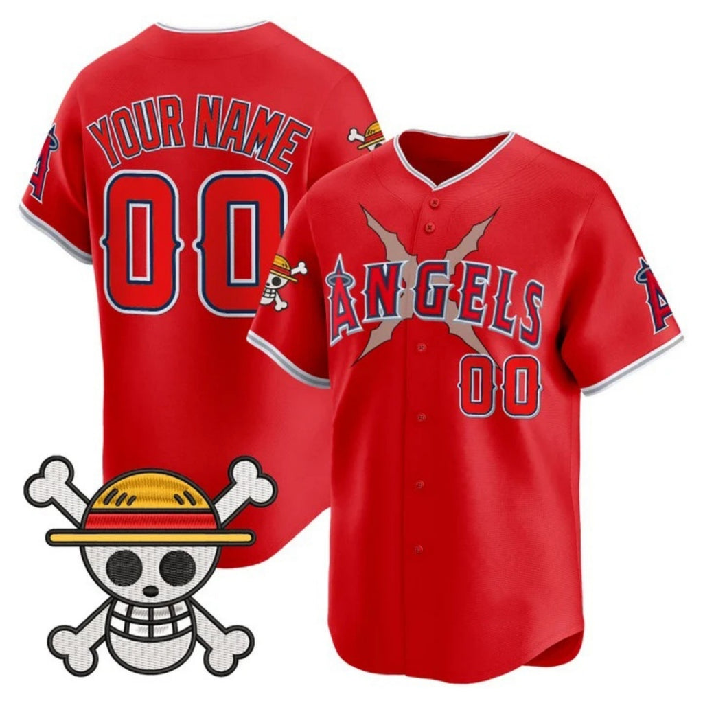 Custom Los Angeles Angels x One Piece Red HeidiMiller Vapor Premier Limited Jersey - Stitched