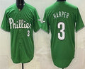 Philadelphia Phillies #3 Bryce Harper Green HeidiMiller Limited Stitched Jersey