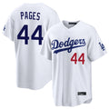 Los Angeles Dodgers #44 Andy Pages Player White HeidiMiller Home Game Stitched Jerseys