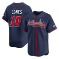 Atlanta Braves #10 Chipper Jones Player Navy HeidiMiller 2025 Speedway Classic Home Game Stitched Jerseys