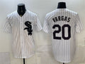 Chicago White Sox #20 Miguel Vargas White HeidiMiller Home Stitched Jersey