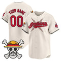 Custom Cleveland Indians x One Piece Cream HeidiMiller Vapor Premier Limited Jersey - Stitched