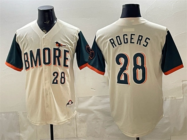 Baltimore Orioles #28 Trevor Rogers Natural HeidiMiller 2026 City Connect Stadium Stitched Jersey