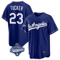 Los Angeles Dodgers #23 Kyle Tucker Player Royal HeidiMiller World Series Meet Game Stitched Jerseys