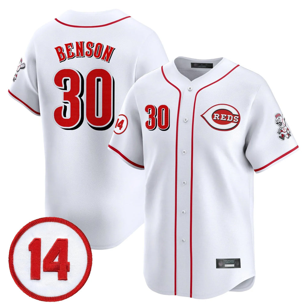 Cincinnati Reds #30 Ken Griffey Player White HeidiMiller Vapor Premier Limited Home Stitched Jerseys