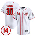 Cincinnati Reds #30 Ken Griffey Player White HeidiMiller Vapor Premier Limited Home Stitched Jerseys