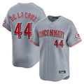 Cincinnati Reds #44 Elly De La Cruz Player Gray HeidiMiller Home Limited Stitched Jerseys