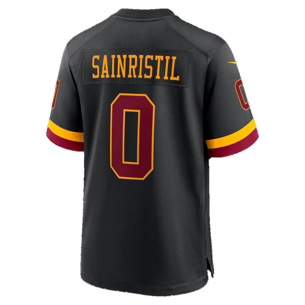 W.Commanders #0 Mike Sainristil Black HeidiMiller Hail Raiser Alternate Game Jersey