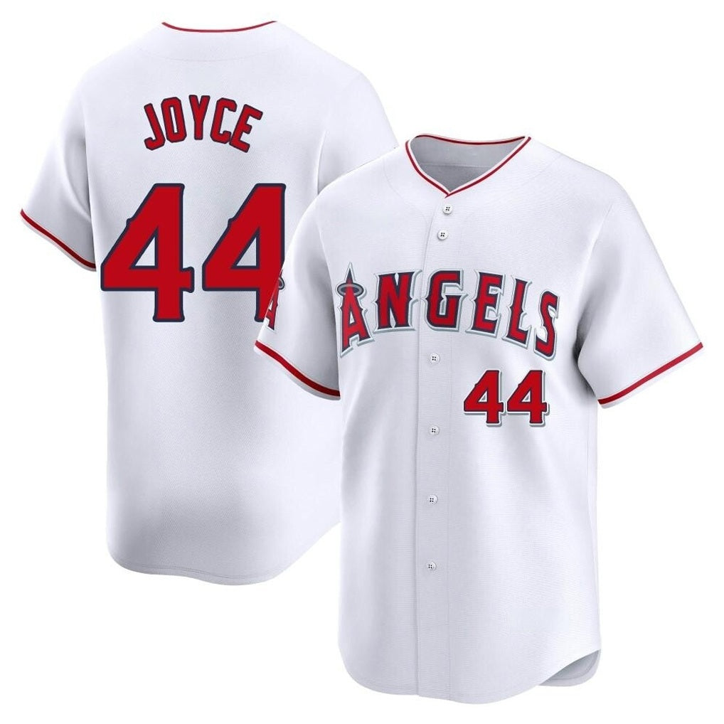 Los Angeles Angels #44 Ben Joyce Player White HeidiMiller Limited Home Stitched Jerseys