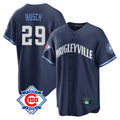 Chicago Cubs #29 Michael Busch Player Navy HeidiMiller 150th Anniversary City Connect Home Game Stitched Jerseys