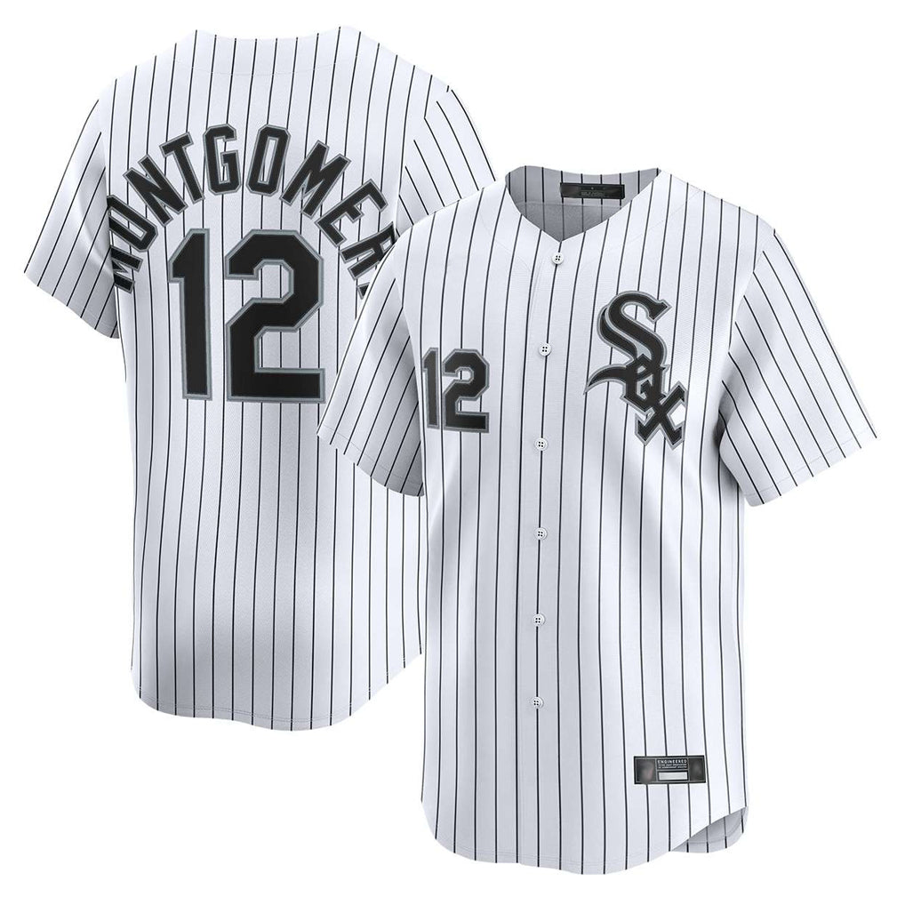 Chicago White Sox #12 Colson Montgomery Player White HeidiMiller Stripe Limited Home Stitched Jerseys