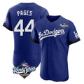 Los Angeles Dodgers #44 Andy Pages Player Royal HeidiMiller World Series City Connect Elite Home Stitched Jerseys
