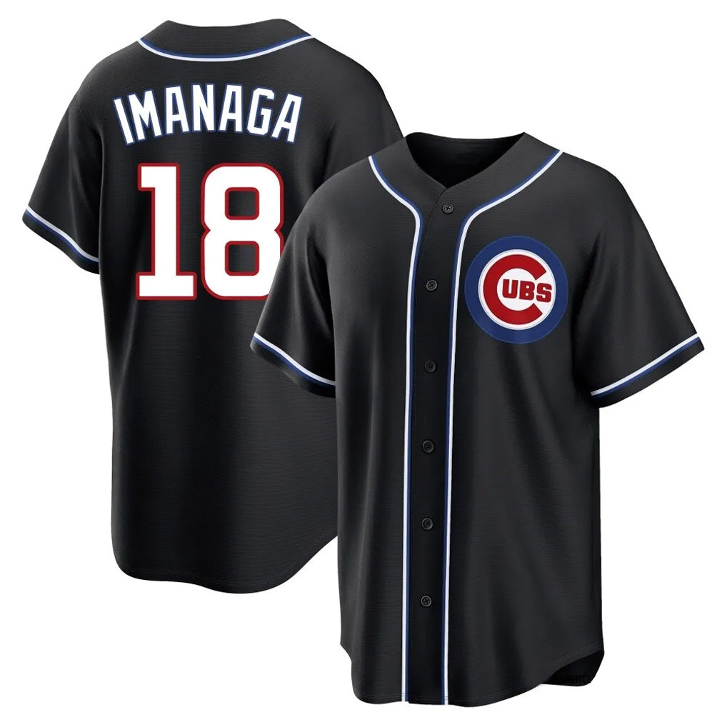 Chicago Cubs #18 Shota Imanaga Player Black HeidiMiller Fashion Out Game Stitched Jerseys
