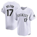Colorado Rockies #17 Todd Helton Player White HeidiMiller Limited Home Stitched Jerseys