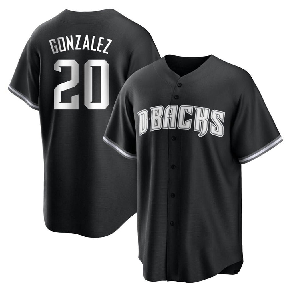 Arizona Diamondbacks #20 Luis Gonzalez Player Black HeidiMiller Game Home Stitched Jerseys