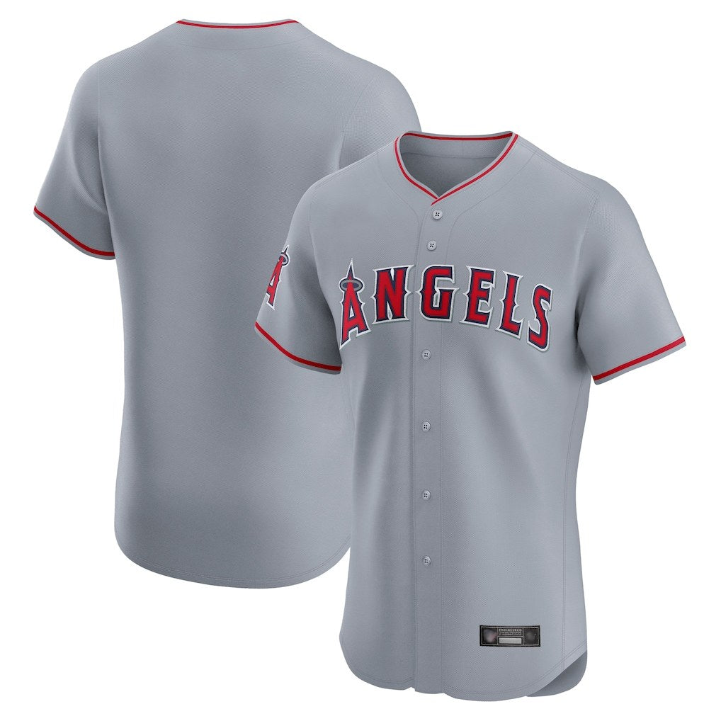 Los Angeles Angels Blank Player Gray HeidiMiller Home Limited Elite Stitched Jerseys