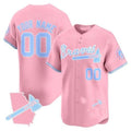 Custom Atlanta Braves Bubblegum Pink Vapor Premier Limited Jersey ¨C All Stitched-Pink HeidiMiller