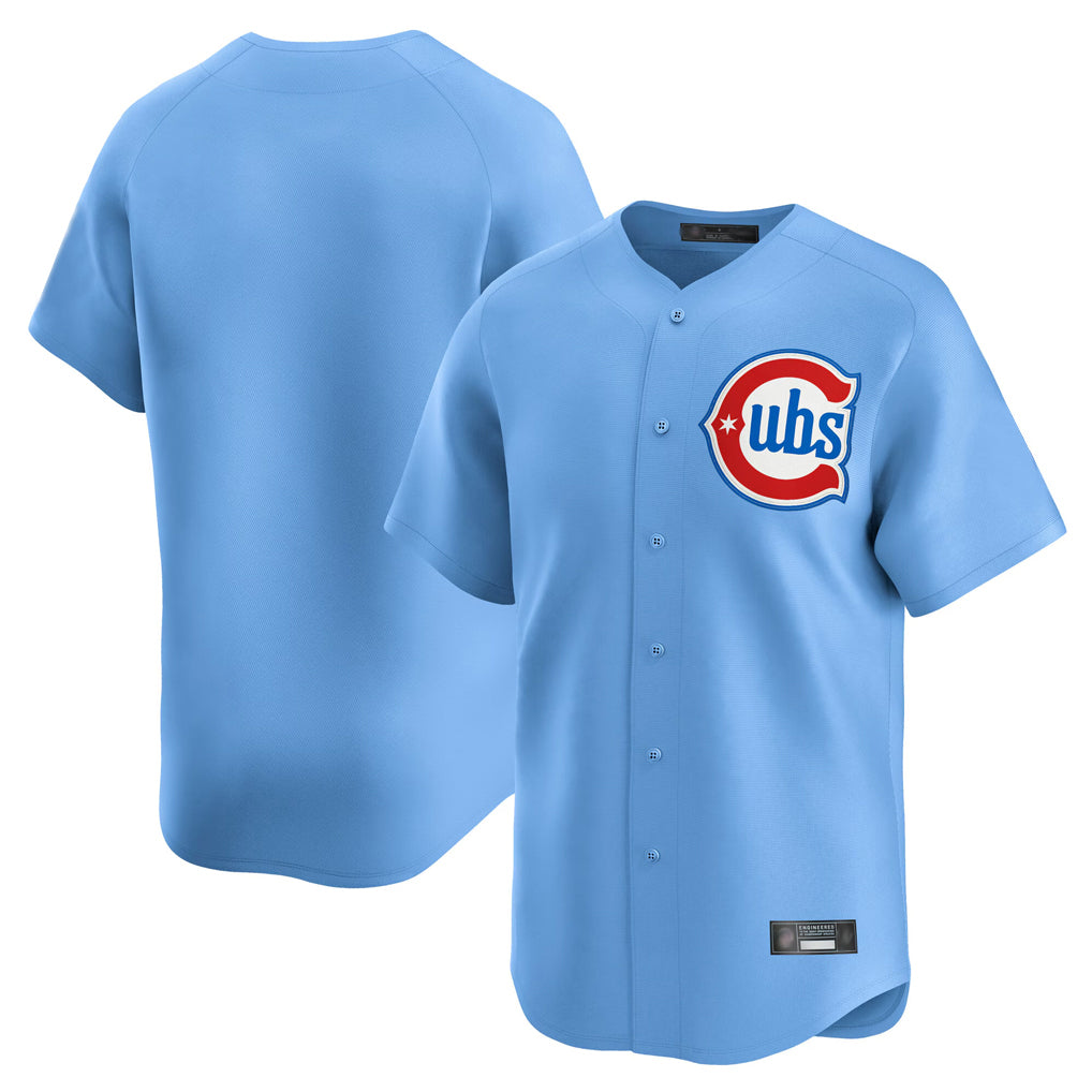 Chicago Cubs Light Blue HeidiMiller Limited Home Blank Player Stitched Jerseys