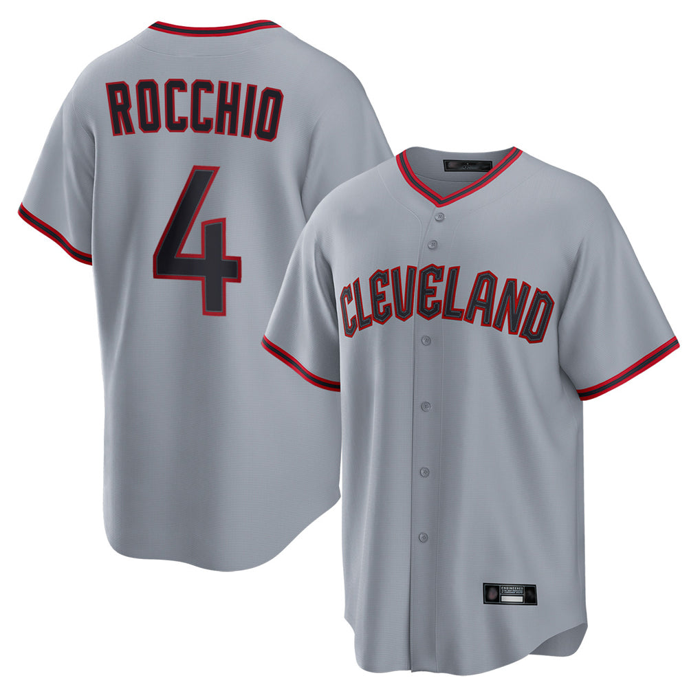 Cleveland Guardians #4 Brayan Rocchio Player Gray HeidiMiller Home Game Stitched Jerseys
