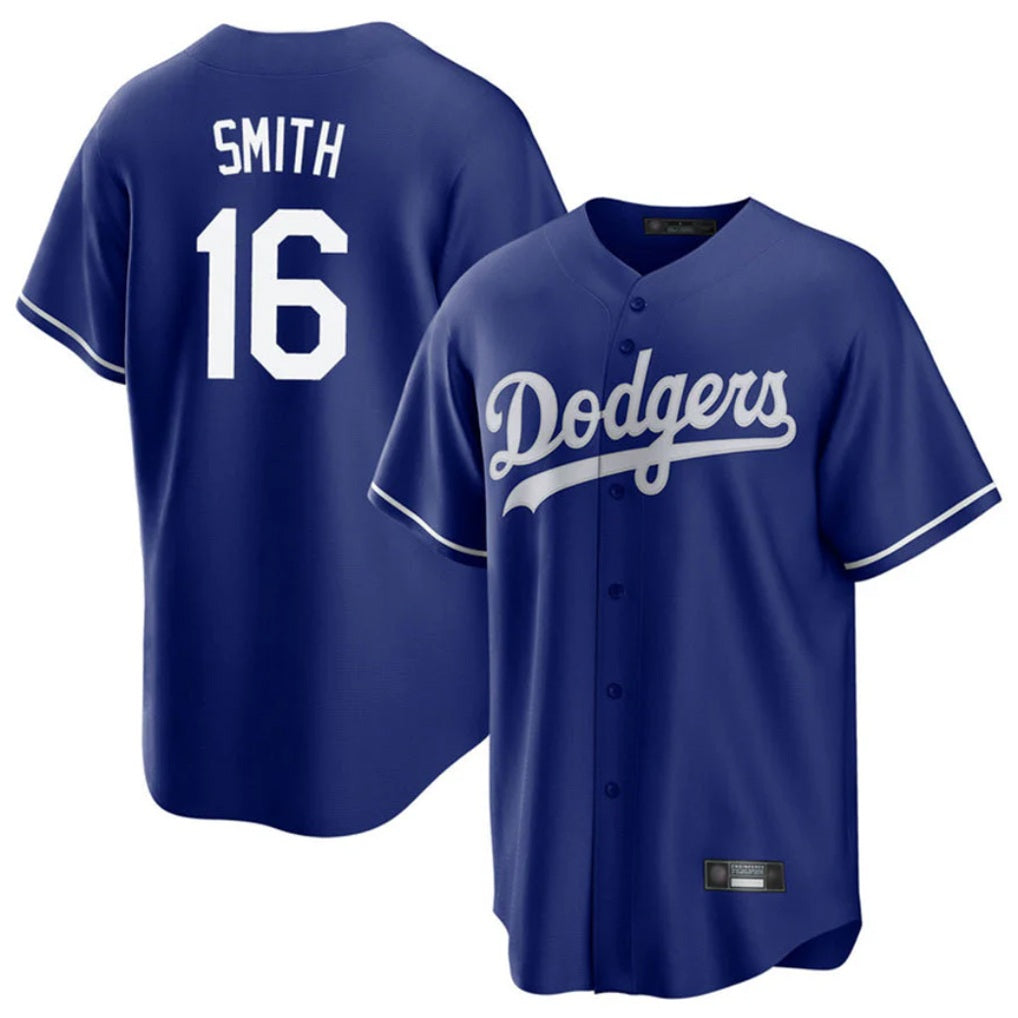 Los Angeles Dodgers #16 Will Smith Player Royal HeidiMiller Game Stitched Jerseys