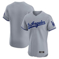 Los Angeles Dodgers Blank Player Gray HeidiMiller Limited Elite Home Stitched Jerseys