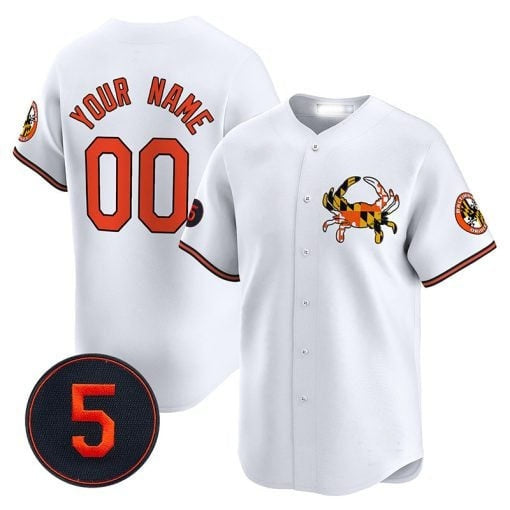 Custom Baltimore Orioles Robinson Patch Vapor Premier Limited Jersey V3 ¨C White HeidiMiller