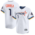 Houston Astros #1 Carlos Correa Player White HeidiMiller City Connect Limited Home Stitched Jerseys