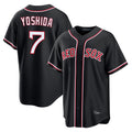 Boston Red Sox #7 Masataka Yoshida Player Black HeidiMiller Out Home Game Stitched Jerseys