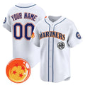 Custom Seattle Mariners x Dragon Ball White HeidiMiller Vapor Premier Limited Jersey - All Stitched