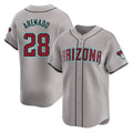 Arizona Diamondbacks #28 Nolan Arenado Player Gray HeidiMiller Road Limited Home Game Stitched Jerseys