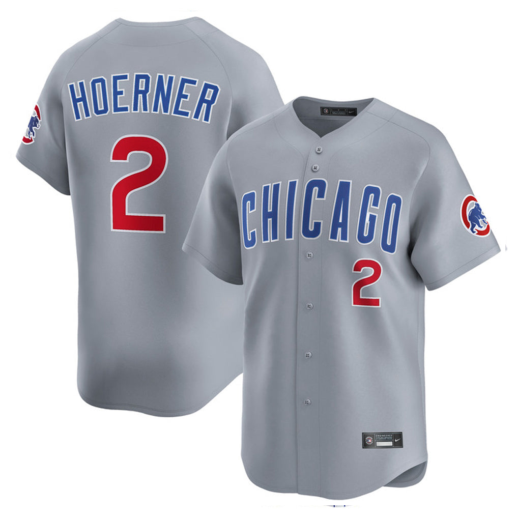 Chicago Cubs #2 Nico Hoerner Player Gray HeidiMiller Road Limited Home Stitched Jerseys